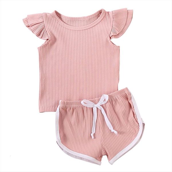 newborn kid baby girl summer knitted outfit clothes set solid fly sleeve t shirt pants shorts 2pcs sunsuit 12m, White
newborn kid baby girl summer knitted outfit clothes set solid fly sleeve t shirt pants shorts 2pcs sunsuit 12m, White