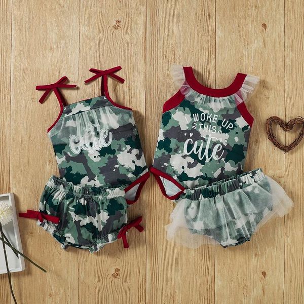 clothing sets 0-12m born baby girl sleeveless camouflage bodysuit bloomers shorts 2pcs outfits summer clothes set, White
clothing sets 0-12m born baby girl sleeveless camouflage bodysuit bloomers shorts 2pcs outfits summer clothes set, White