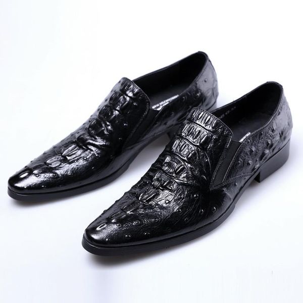 european and american leather pointed toe shoes for men, british one-legged men dress, Black
european and american leather pointed toe shoes for men, british one-legged men dress, Black