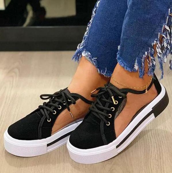 sandals 35-43 mesh platform women loafers outdoor casual round toe shoes summer solid flat breathable lace-up sneakers, Black
sandals 35-43 mesh platform women loafers outdoor casual round toe shoes summer solid flat breathable lace-up sneakers, Black
