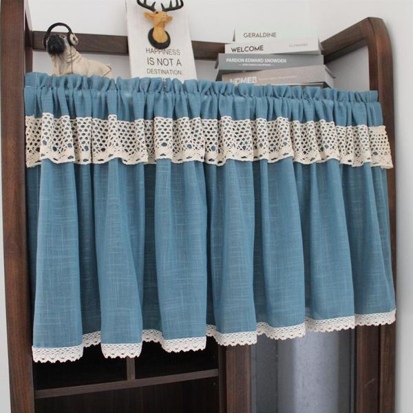 retro style blue coffee curtains beige lace hem bookcase dustproof partition half curtain bar kitchen cabinet door short & drapes
retro style blue coffee curtains beige lace hem bookcase dustproof partition half curtain bar kitchen cabinet door short & drapes