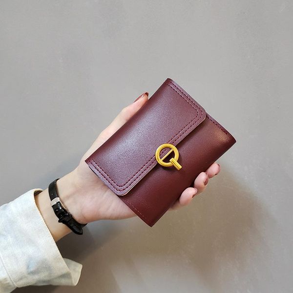 simple style woman wallet short thin womens billfolds solid small women's card holder trifold fashion women purse wallets, Red;black
simple style woman wallet short thin womens billfolds solid small women's card holder trifold fashion women purse wallets, Red;black