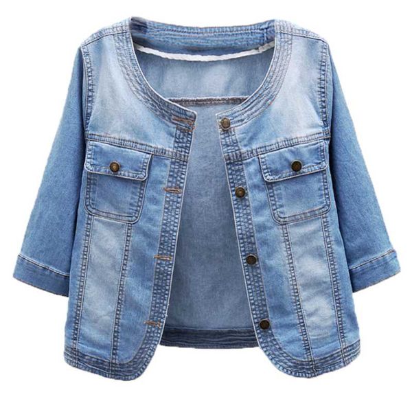 women's jackets denim jacket summer short o neck casual half sleeve light blue jeans for women plus size 3xl, Black;brown
women's jackets denim jacket summer short o neck casual half sleeve light blue jeans for women plus size 3xl, Black;brown