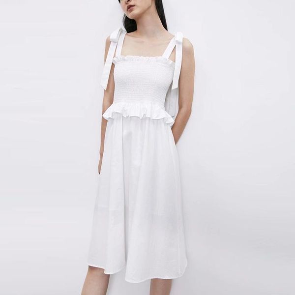 casual dresses summer vintage pleated lace up camis dress women a-line ruffles sweet preppy style ladies knee length, Black;gray
casual dresses summer vintage pleated lace up camis dress women a-line ruffles sweet preppy style ladies knee length, Black;gray