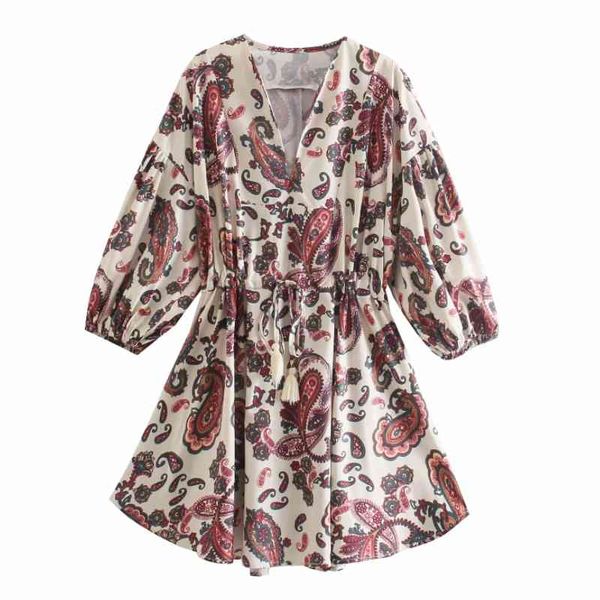 summer women vintage paisley printing drawstring mini dress female lantern sleeve clothes casual lady loose vestido d7587 210430, Black;gray
summer women vintage paisley printing drawstring mini dress female lantern sleeve clothes casual lady loose vestido d7587 210430, Black;gray