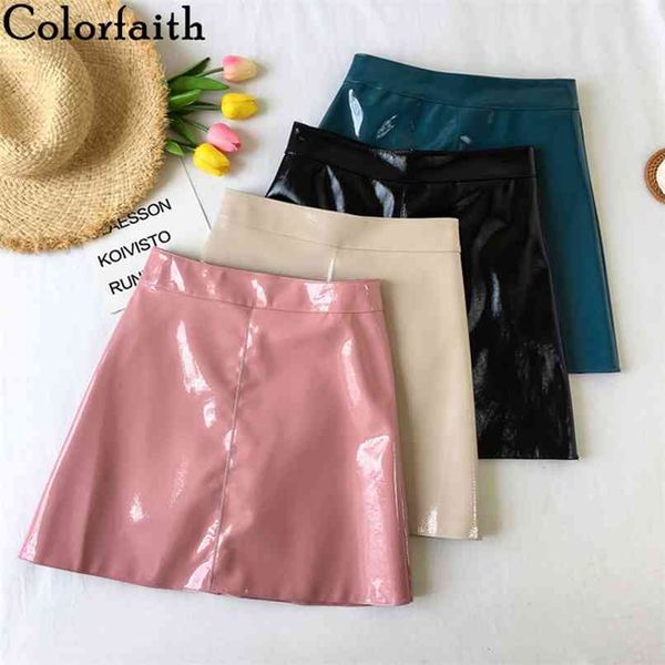 women pu leather skirt autumn winter sweet ladies fashion a-line package hip solid pink mini sk9802 210427, Black
women pu leather skirt autumn winter sweet ladies fashion a-line package hip solid pink mini sk9802 210427, Black