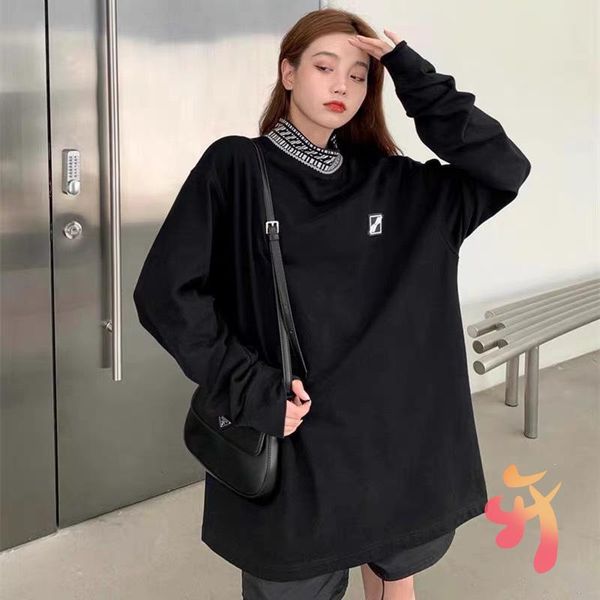 men's hoodies & sweatshirts we11done oversize women's high-neck bottoming shirt welldone collar logo printing fashion pullovers, Black
men's hoodies & sweatshirts we11done oversize women's high-neck bottoming shirt welldone collar logo printing fashion pullovers, Black
