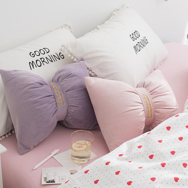 cushion/decorative pillow nordic solid cushion with core bowknot throw for bed chair car velvet waist lumar seat cushions pink birthday gift
cushion/decorative pillow nordic solid cushion with core bowknot throw for bed chair car velvet waist lumar seat cushions pink birthday gift