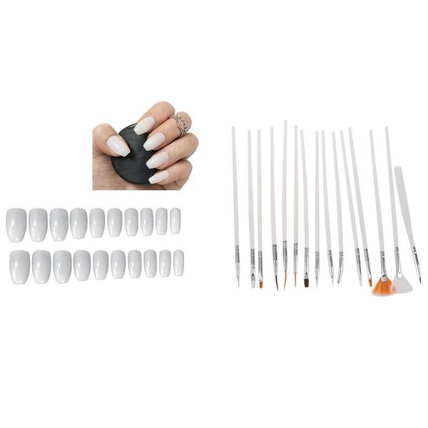 nail brushes 15pcs art gel design pen painting polish brush & 1 set nails full cover - short ballerina fake, Yellow
nail brushes 15pcs art gel design pen painting polish brush & 1 set nails full cover - short ballerina fake, Yellow