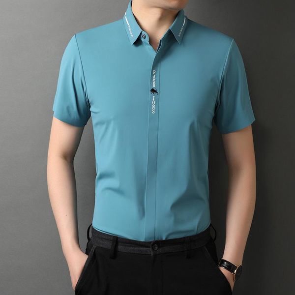 men's casual shirts 6191 ice silk shirt men nylon korean style loose short sleeve youth business covered button lapel thin solid color, White;black
men's casual shirts 6191 ice silk shirt men nylon korean style loose short sleeve youth business covered button lapel thin solid color, White;black