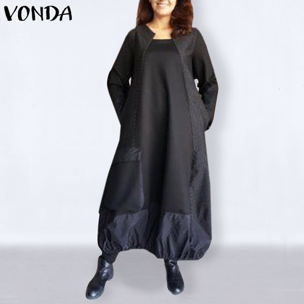 dresses sleeve women casual maxi long dress 2021 vonda bohemian holiday sundress vestidos plus size robe femme s-5xl, Black;gray
dresses sleeve women casual maxi long dress 2021 vonda bohemian holiday sundress vestidos plus size robe femme s-5xl, Black;gray