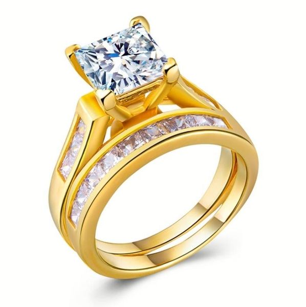 wedding rings fashion luxury gold filled zircon engagement ring set beautiful bride romantic jewelry, Slivery;golden
wedding rings fashion luxury gold filled zircon engagement ring set beautiful bride romantic jewelry, Slivery;golden