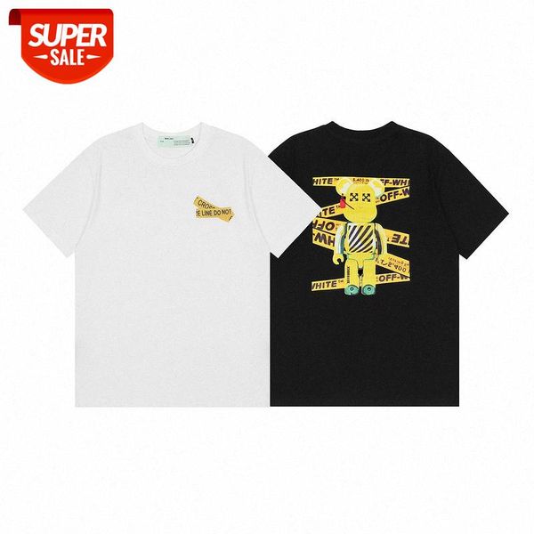 white character print loose casual men and women with round neck short sleeves #eu5a, White;black
white character print loose casual men and women with round neck short sleeves #eu5a, White;black