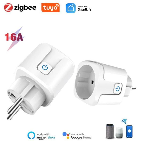 smart power plugs zigbee socket 16a eu plug adapter tuya home wireless remote control outlet supports google alexa
smart power plugs zigbee socket 16a eu plug adapter tuya home wireless remote control outlet supports google alexa