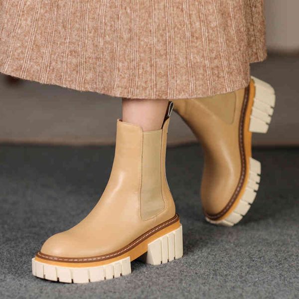 thick bottom genuine leather wtern style chelsea ankle boots for woman elastic band patchwork chunky heel boot lady sho, Black
thick bottom genuine leather wtern style chelsea ankle boots for woman elastic band patchwork chunky heel boot lady sho, Black