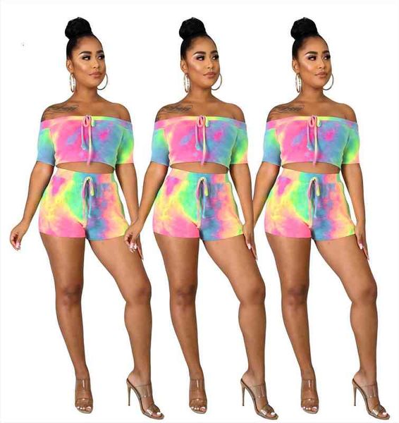 tie dye set women 2 piece summer sets outfits crop and short set pantalon corto mujer off shoulder, Gray
tie dye set women 2 piece summer sets outfits crop and short set pantalon corto mujer off shoulder, Gray