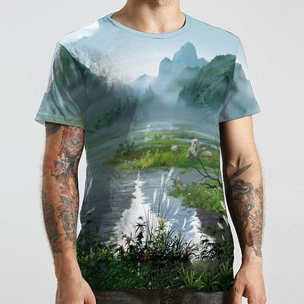 men's tee t shirt 3d print scenery graphic prints plus size round neck casual daily print short sleeve fashion designer big and tall b, White;black
men's tee t shirt 3d print scenery graphic prints plus size round neck casual daily print short sleeve fashion designer big and tall b, White;black