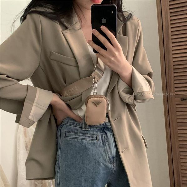 women's suits & blazers 2021 korean chic simple fashion buttoned straight blazer style women winter office lady clothing, White;black
women's suits & blazers 2021 korean chic simple fashion buttoned straight blazer style women winter office lady clothing, White;black