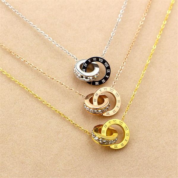 pendant necklaces martick arrival 316l stainless steel brand necklace double loop cz roman numerals for young girl m3, Silver
pendant necklaces martick arrival 316l stainless steel brand necklace double loop cz roman numerals for young girl m3, Silver