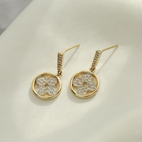sweet design ultra flash micro zircon earrings round petal earrings from girl heart earrings, Golden
sweet design ultra flash micro zircon earrings round petal earrings from girl heart earrings, Golden