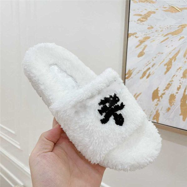 winter trendy wool slippers solid color triangle metal buckle flip flop original rubber non-slip wear-resistant bottom autumn sheep plush sa, Black
winter trendy wool slippers solid color triangle metal buckle flip flop original rubber non-slip wear-resistant bottom autumn sheep plush sa, Black