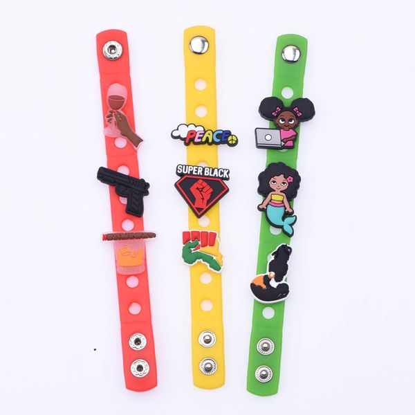 wholesale rubber wristband pvc charm bracelets 180mm size for kids hand dorations, White;pink
wholesale rubber wristband pvc charm bracelets 180mm size for kids hand dorations, White;pink
