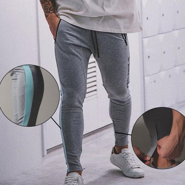 men's pants men running gym with zipper sports fitness jogging tights bodybuilding sweatpants sport trousers male track pants2021, Black
men's pants men running gym with zipper sports fitness jogging tights bodybuilding sweatpants sport trousers male track pants2021, Black