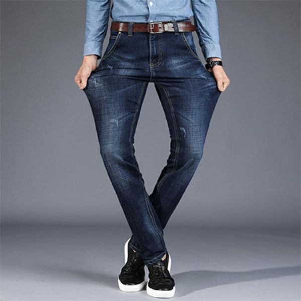 men's jeans fashion all-match autumn and winter business stretch casual trousers, Blue
men's jeans fashion all-match autumn and winter business stretch casual trousers, Blue