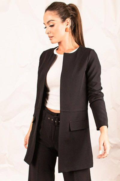 women's jackets 2021 fashion women black waist stitched long jacket elegant appearance elegance classic office sleeve, Black;brown
women's jackets 2021 fashion women black waist stitched long jacket elegant appearance elegance classic office sleeve, Black;brown