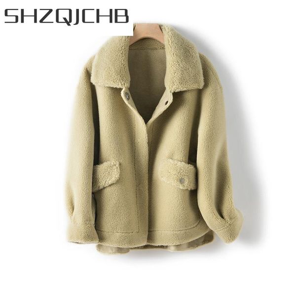 women's fur & faux shzq winter coat women korean real female clothes 2021 thick warm sheep shearing jacket ladies natural coats 1908, Black
women's fur & faux shzq winter coat women korean real female clothes 2021 thick warm sheep shearing jacket ladies natural coats 1908, Black