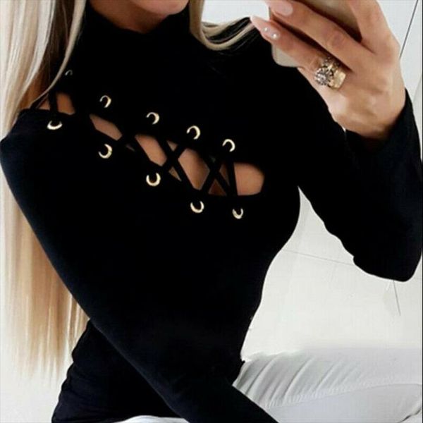 autumn winter fashion long sleeve womens shirt hollow out solid female slim casual outfits drop, White
autumn winter fashion long sleeve womens shirt hollow out solid female slim casual outfits drop, White
