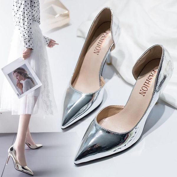 dress shoes women tacones woman bright pu leather sandals ladies breathable pointed toe thin heels shoe office lady summer mujer 2021, Black
dress shoes women tacones woman bright pu leather sandals ladies breathable pointed toe thin heels shoe office lady summer mujer 2021, Black