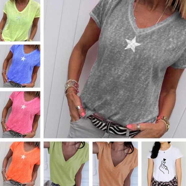 women's t-shirt women short sleeve female 2021 summer v neck casual t shirts basic pentagram bamboo fiber tees, White
women's t-shirt women short sleeve female 2021 summer v neck casual t shirts basic pentagram bamboo fiber tees, White