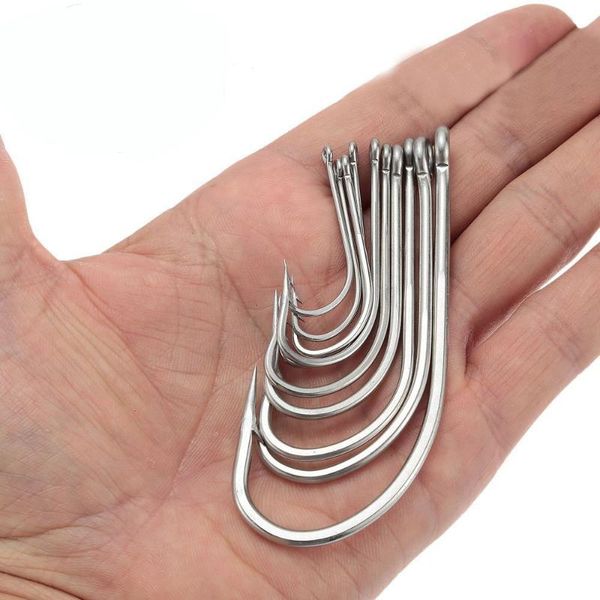 fishing hooks 40pcs stainless steel hook fishhooks accessories white big extra long shank size 1/0-10/0
fishing hooks 40pcs stainless steel hook fishhooks accessories white big extra long shank size 1/0-10/0