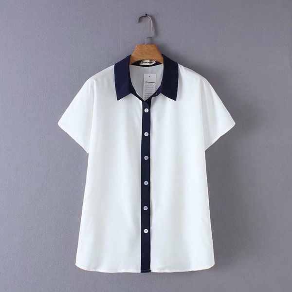 women's blouses & shirts plus size fashion women blouse chiffon short sleeve blusas ol, White
women's blouses & shirts plus size fashion women blouse chiffon short sleeve blusas ol, White