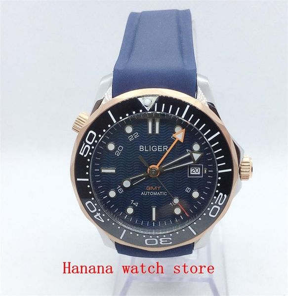 wristwatches brand men's watch with automatic gmt movement date window sapphire glass, Slivery;brown
wristwatches brand men's watch with automatic gmt movement date window sapphire glass, Slivery;brown