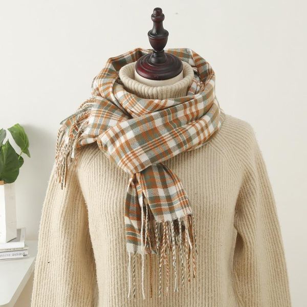 scarves 2021 women plaid scarf winter pashmina shawls cashmere thick wraps lady tassel warm bufanda luxury blanket neck echarpe, Blue;gray
scarves 2021 women plaid scarf winter pashmina shawls cashmere thick wraps lady tassel warm bufanda luxury blanket neck echarpe, Blue;gray