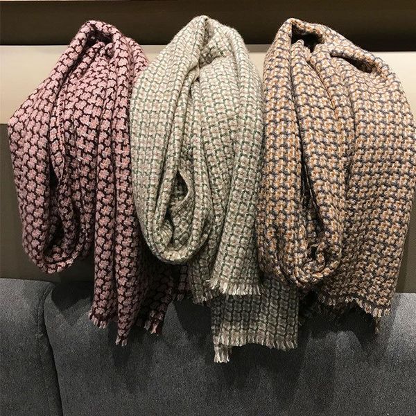 scarves 100% cashmere narrow scarf warm and comfortable thick men women couple small broken grid knitted, Blue;gray
scarves 100% cashmere narrow scarf warm and comfortable thick men women couple small broken grid knitted, Blue;gray