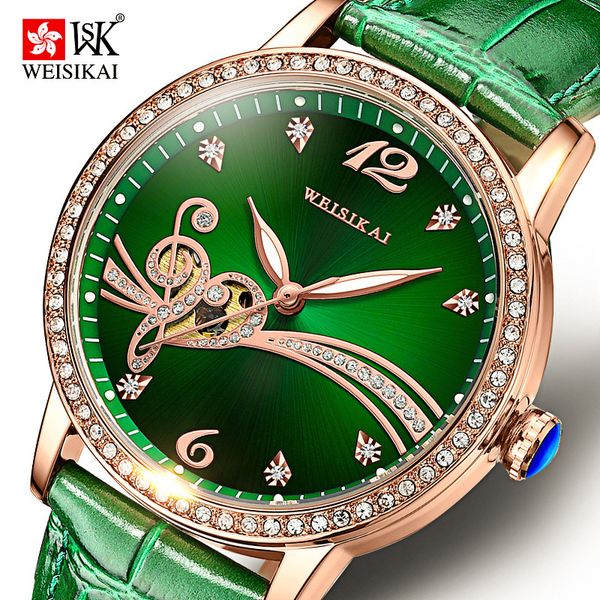 swiss weskay fashion diamond inlaid mechanical watch high-end atmospheric waterproof women's watch, Slivery;brown
swiss weskay fashion diamond inlaid mechanical watch high-end atmospheric waterproof women's watch, Slivery;brown