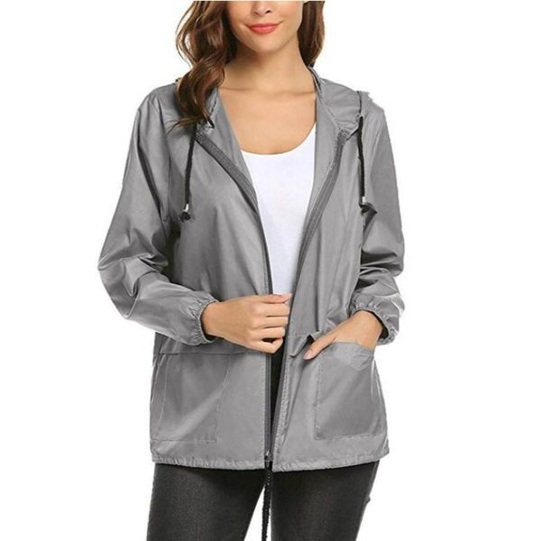 women's jackets women basic jacket windbreaker zip up casual solid long sleeve hooded wind with pockets outdoor waterproof rain coat, Black;brown
women's jackets women basic jacket windbreaker zip up casual solid long sleeve hooded wind with pockets outdoor waterproof rain coat, Black;brown