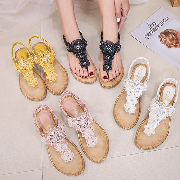 sandals summer women flower rhinestone flat sandalias low heel open toe flip flops ladies bohemian sandalia feminina, Black
sandals summer women flower rhinestone flat sandalias low heel open toe flip flops ladies bohemian sandalia feminina, Black