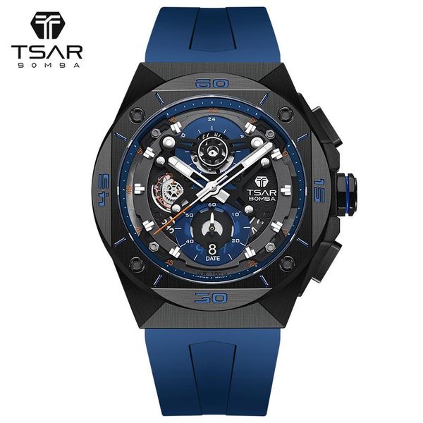 wristwatches mens watch tsar bomba 100m waterproof miyota js20 movement chronograph sapphire crystal advance business luxury wristwatch, Slivery;brown
wristwatches mens watch tsar bomba 100m waterproof miyota js20 movement chronograph sapphire crystal advance business luxury wristwatch, Slivery;brown