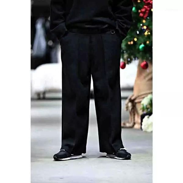 men's solid color loose woolen trend wide leg pants thickened autumn and winter warm long versatile skirt hip, Black
men's solid color loose woolen trend wide leg pants thickened autumn and winter warm long versatile skirt hip, Black