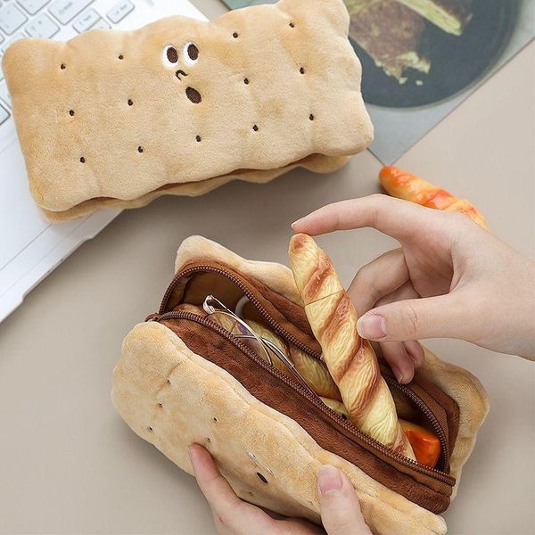 storage bags cartoon sandwich biscuits plush pencil case kawaii bag back to school korean stationery cute supplies
storage bags cartoon sandwich biscuits plush pencil case kawaii bag back to school korean stationery cute supplies