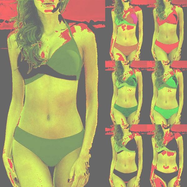 women's swimwear swimsuits splicing patchwork bikini 2021two piece woman push up biquini bikinis swimsuit bathing suits, White;black
women's swimwear swimsuits splicing patchwork bikini 2021two piece woman push up biquini bikinis swimsuit bathing suits, White;black