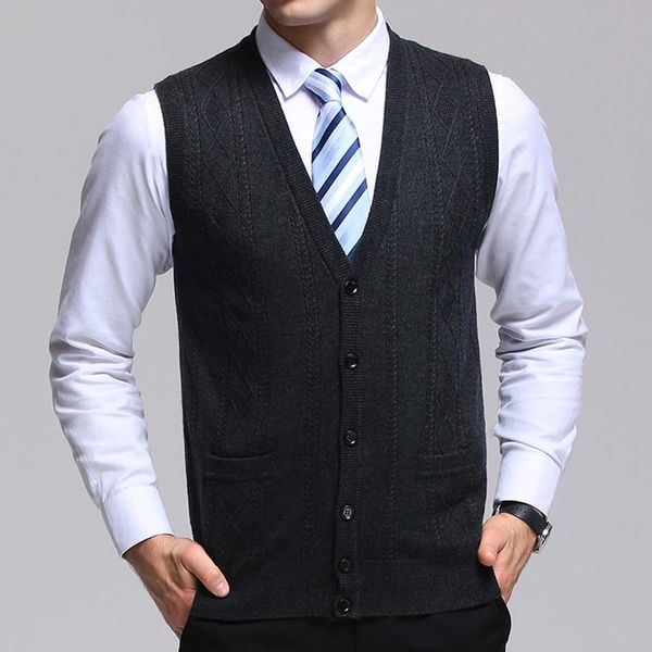 men's vests 2021 fashion brand sweater cardigan jacquard slim fit jumpers knitwear vest autumn korean style casual mens clothes, Black;white
men's vests 2021 fashion brand sweater cardigan jacquard slim fit jumpers knitwear vest autumn korean style casual mens clothes, Black;white