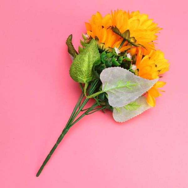 decorative flowers & wreaths 30cm realistic sunflower bunch 7-bifurcation artificial floral arrangement faux bouquet for home decoration
decorative flowers & wreaths 30cm realistic sunflower bunch 7-bifurcation artificial floral arrangement faux bouquet for home decoration