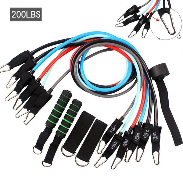 resistance bands 11 pieces/set of 200lbs high-quality sports home yoga pull rope fitness equipment high elastic body shaping band
resistance bands 11 pieces/set of 200lbs high-quality sports home yoga pull rope fitness equipment high elastic body shaping band