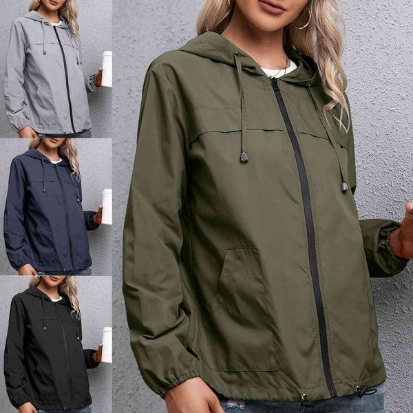 women's jackets fashion with hood casual raincoat ladies with wind-proof short windproof water jacket with zipper woman's coat win, Black;brown
women's jackets fashion with hood casual raincoat ladies with wind-proof short windproof water jacket with zipper woman's coat win, Black;brown