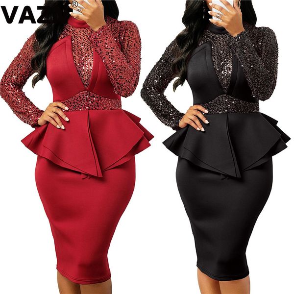 2021vazn new arrival 2021 spring lady 3 colors mid dress zipper fly ruffles bud dress full sleeve slivers office lady new dress, Black;gray
2021vazn new arrival 2021 spring lady 3 colors mid dress zipper fly ruffles bud dress full sleeve slivers office lady new dress, Black;gray